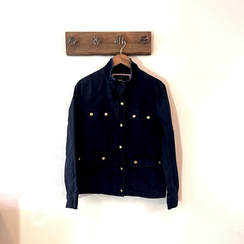 J Crew Cotton Field Jacket Women’s L